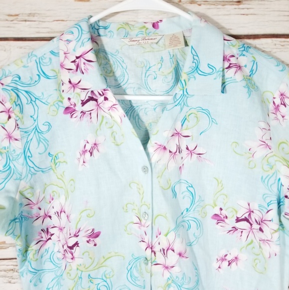 Tommy Bahama Stretch Floral Shirt. Small - Picture 2 of 8